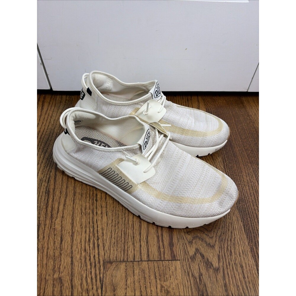 Hey Dude Sirocco Men's Size 11 Shoes White Loafers Neutrals Sport Casual